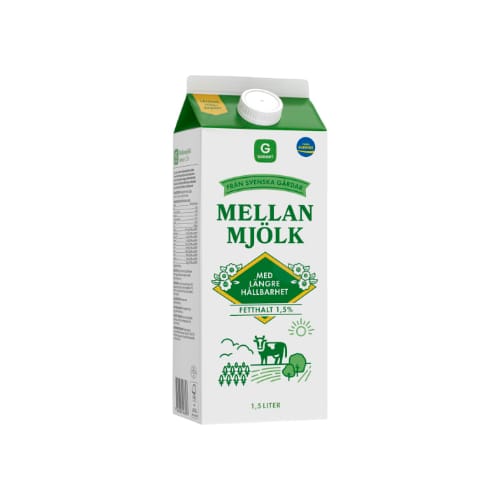 حليب Mellanmjölk Esl 1,5% Garant 1l