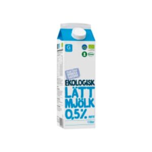 حليب Lättmjölk Ekologisk 0,5% Garant Eko1l