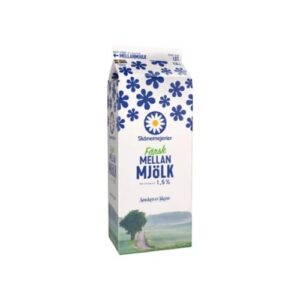 حليب Mellanmjölk 1,5% 1,5l Skånemejerier