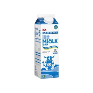 حليب Lättmjölkdryck Laktosfri 0,5% 1l ICA 1L 19,95 kr/l 1L