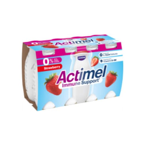 لبن Jordgubb Drickyoghurt Utan Tillsatt Socker Actimel 8p/100g