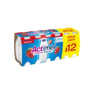 لبن Jordgubb Probiotisk Drickyoghurt Actimel 12p/100g