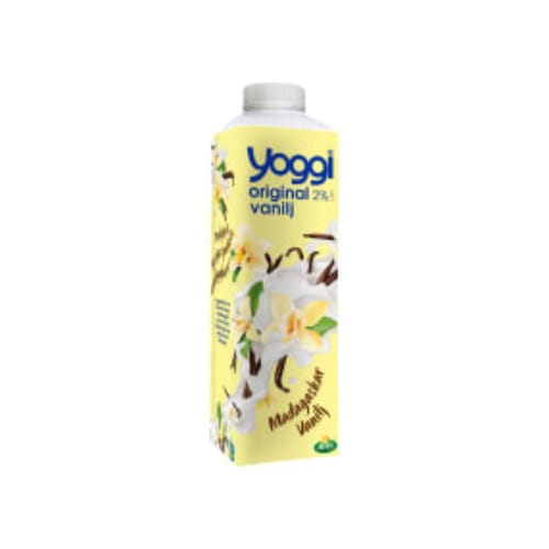 لبن Madagaskar Vanilj Yoghurt 2% Yoggi 1kg