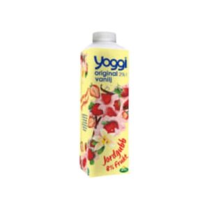 لبن Jordgubb Vanilj Yoghurt 2% Yoggi 1kg