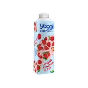 لبن Jordgubb Smultron Original Yoghurt 2% Yoggi 1kg