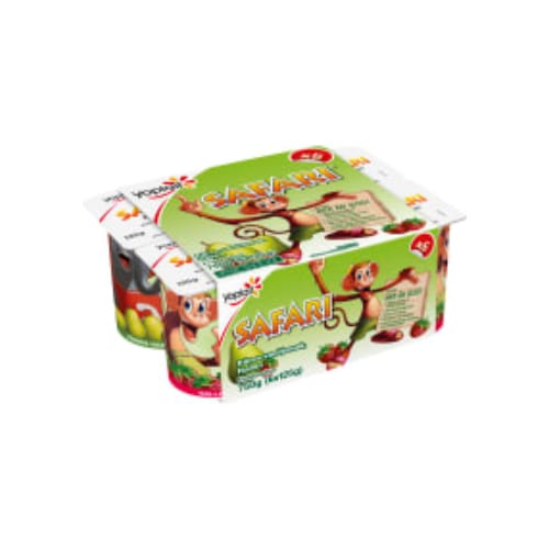 لبن Safari Päron Vanilj Hallon Yoghurt Yoplait 6p/12