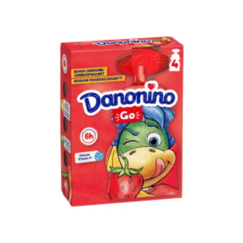 لبن Banan Jordgubb Yoghurt Danonino 4x70g
