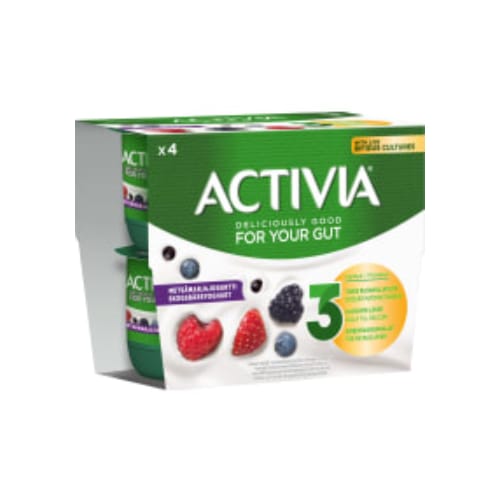 لبن Skogsbär Yoghurt Activia 4p/125g