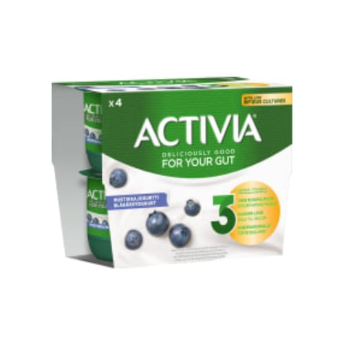 لبن Blåbär Yoghurt Activia 4p/125g