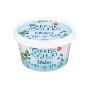 لبن Blåbär Grekisk Yoghurt 0% Larsa Foods 500g