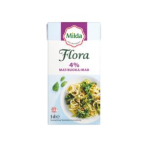 كريمة Mat Gräddalternativ Laktosfri 4% Flora 5dl
