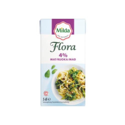 كريمة Mat Gräddalternativ Laktosfri 4% Flora 5dl