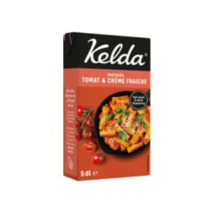 كريمة Pastasås Tomat Creme Fraiche Kelda 5dl