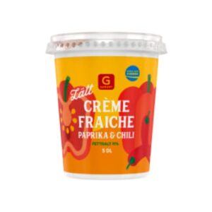 كريمة Paprika Chili Lätt Crème Fraiche 11% Garant 5dl