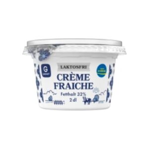 كريمة Crème Fraiche Laktosfri 32% Garant 2dl