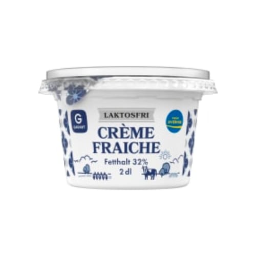 كريمة Crème Fraiche Laktosfri 32% Garant 2dl