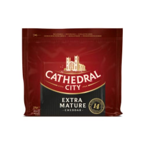 جبنة Cheddar Extra Mature 14 Månader Cathedral City 200g