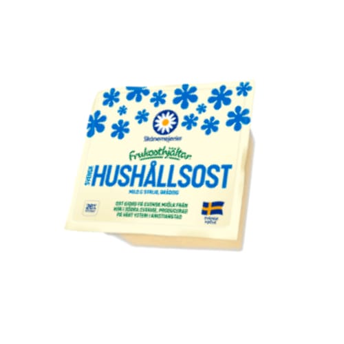 جبنة Hushållsost 26% Skånemejerier ca: 1.1kg
