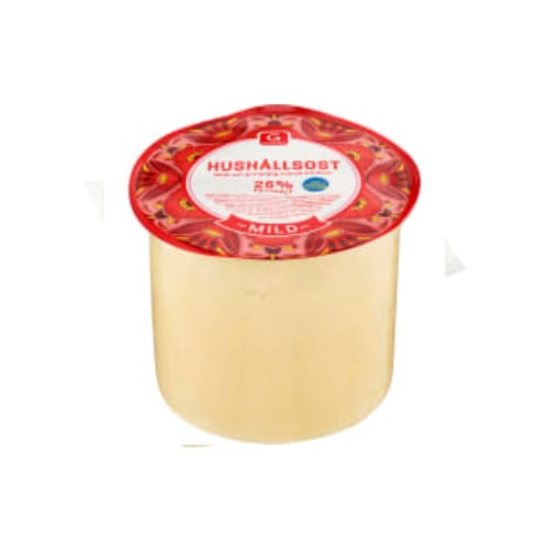 جبنة Hushållsost Mild 26% Garant ca: 2kg