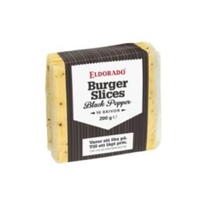 جبنة Burger Slices Black Pepper Eldorado 200g