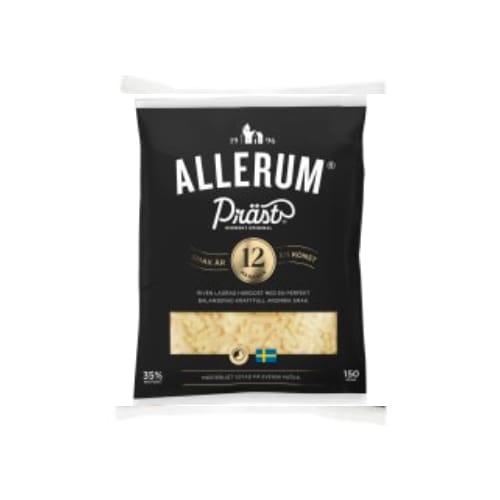جبنة Präst Lagrad Riven 12mån 35% Allerum 150g