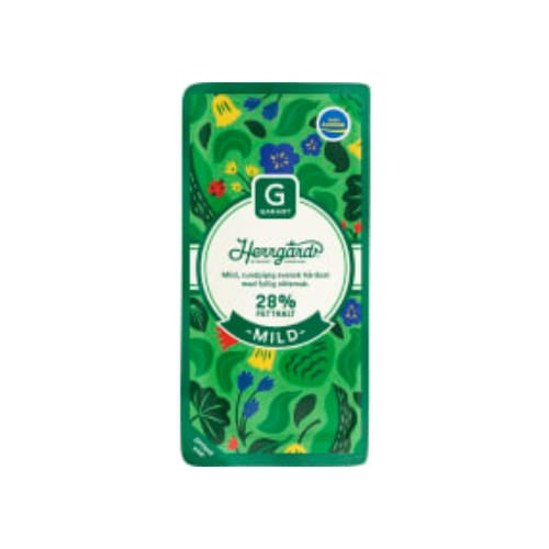 جبنة Herrgård Mild Skivad 28% Garant 150g