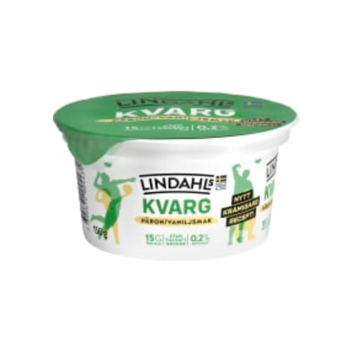 جبنة Päron Vanilj Kvarg 0,2% Lindahls 150g