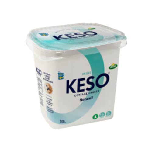 جبنة Keso Mini Naturell 1,5% Keso 500g