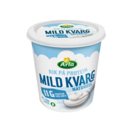 جبنة Naturell Mild Kvarg Laktosfri 0,2% Arla 1kg