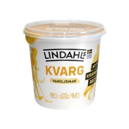 جبنة Vaniljkvarg Utan Tillsatt Socker Utan Socker 0,2% Lindahls 900g