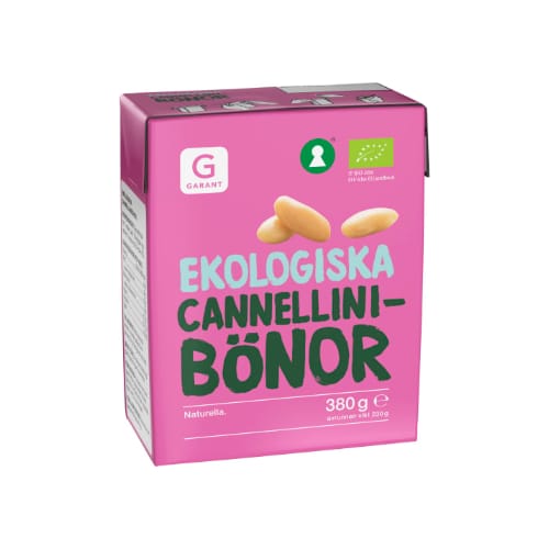 فاصولياء Cannellini Bönor Naturella Garant Eko 380/230g