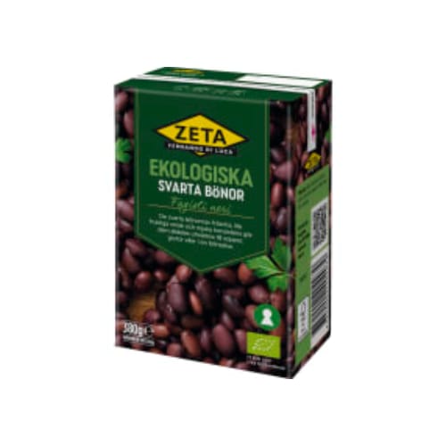 فاصولياء Svarta Bönor Ekologiska Zeta 380/230g