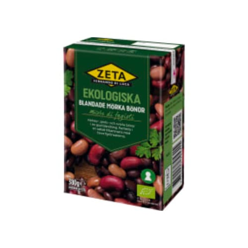 فاصولياء Blandade Mörka Bönor Ekologiska Zeta 380/230g