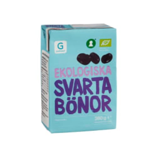 فاصولياءSvarta Bönor Ekologiska Naturella Garant Eko 380/230g