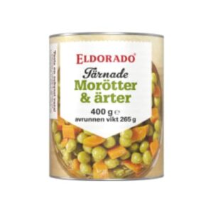 بازلياء Morötter Ärter Tärnade Eldorado 400/265g