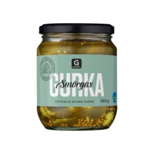 مخللSmörgåsgurka Skivad Från Svenska Gårdar Garant 560/350g