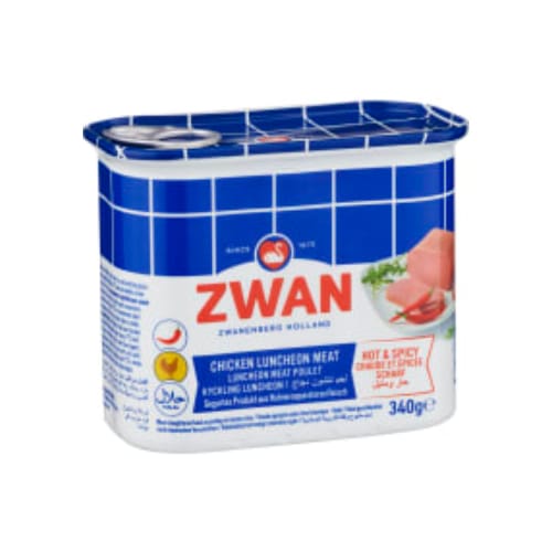 مرتديلاChicken Luncheon Hot Spicy Zwan 340g