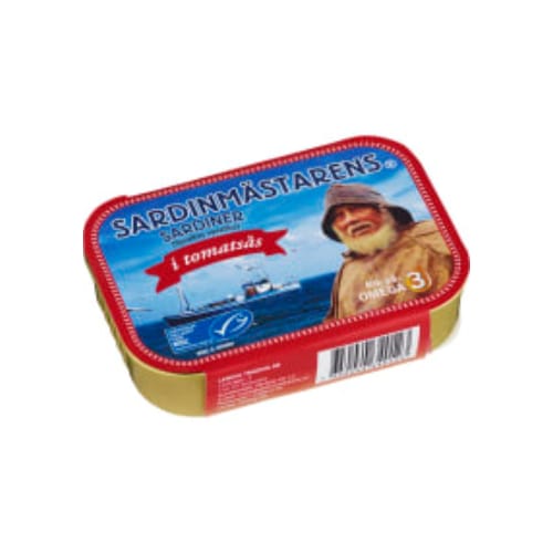 سردين Sardiner i Tomatsås Sardinmästaren 100g