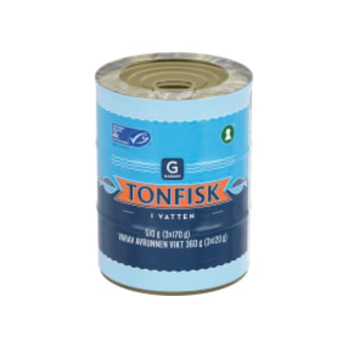 تونTonfisk Vatten 3x170g Garant 510/360g