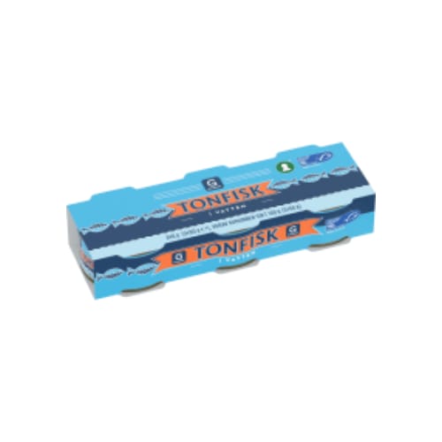 تونTonfisk Vatten 3x80g Garant 240/168g