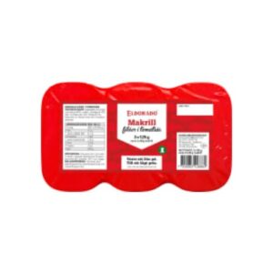 سردين Makrillfiléer i Tomatsås 3x125g Eldorado 375g