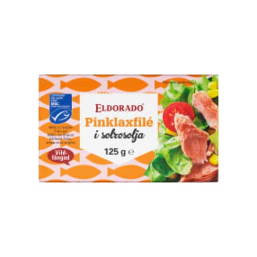سردين Pinklaxfilé Solrosolja Eldorado 125g