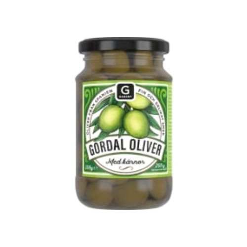زيتونGordal Oliver med Kärnor Garant 350/200g