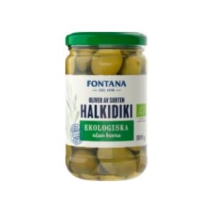 زيتونHalkidiki Oliver Utan Kärnor Fontana 300/150g