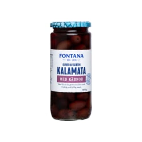 زيتونKalamata Oliver med Kärnor Fontana 500/280g