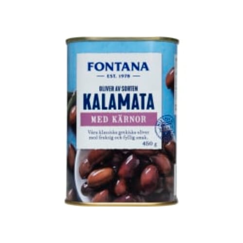 زيتونKalamata Oliver med Kärnor Fontana 450/250g