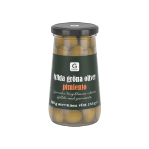 زيتون Gröna Oliver med Pimiento Garant 260/155g