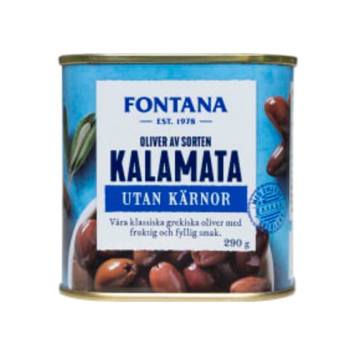 زيتونKalamata Oliver Utan Kärnor Fontana 290/130g
