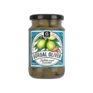 زيتون Oliver Gordal med Hel Mandel Garant 340/200g