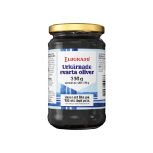 زيتونSvarta Oliver Urkärnade Eldorado 330/170g